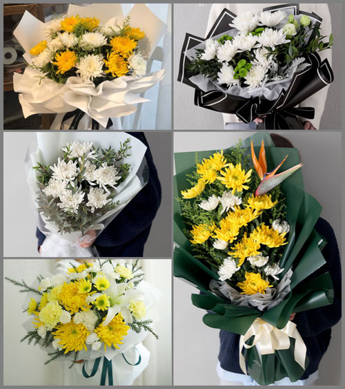 浙江省金华永康市花街镇金古泉村白事花束代送